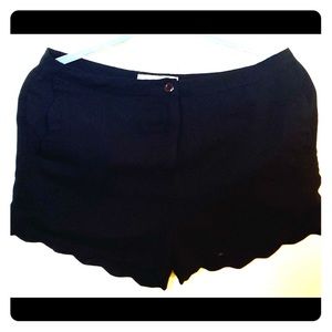 Black Scallop Shorts